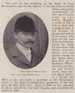 Avdøde Lord Kensington av English Photographer