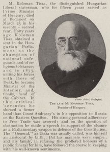 Avdøde M Koloman Tisza, Ungarns premier av English Photographer