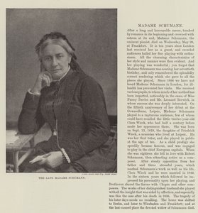 Avdøde Madame Schumann av English Photographer