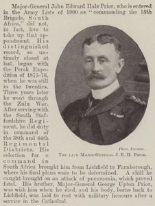 Avdøde generalmajor J E H Prior av English Photographer