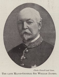 Avdøde generalmajor Sir William Davies av English Photographer
