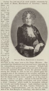 Avdøde Maria, marsjoninne av Ailesbury av English Photographer