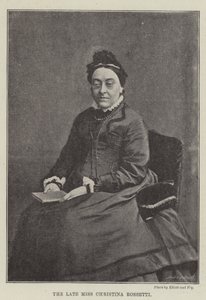 Avdøde frøken Christina Rossetti av English Photographer