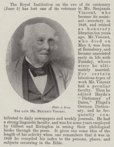 Avdøde herr Benjamin Vincent av English Photographer