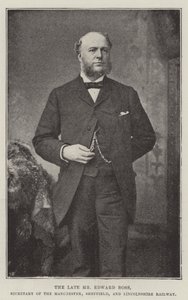 Avdøde Edward Ross, sekretær for Manchester, Sheffield og Lincolnshire Railway av English Photographer