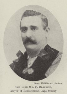Avdøde Mr F Blacking, ordfører i Beaconsfield, Cape Colony av English Photographer