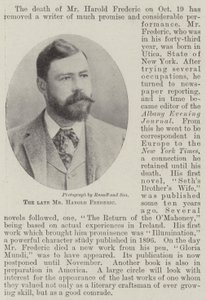 Avdøde herr Harold Frederic av English Photographer