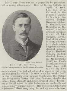 Avdøde Henry Cross, spesialkorrespondent for Manchester Guardian av English Photographer