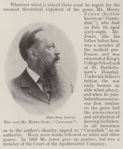Avdøde Mr Henry Jones (Cavendish) av English Photographer