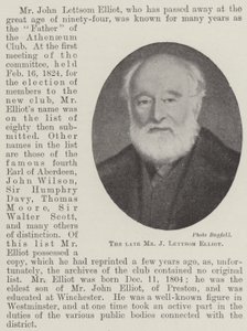 Avdøde Mr J Lettsom Elliot av English Photographer