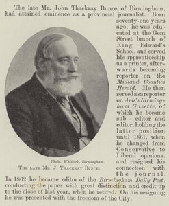 Avdøde Mr J Thackray Bunce av English Photographer