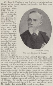 Avdøde John R Findlay av English Photographer