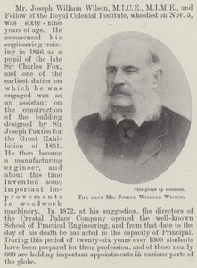 Avdøde herr Joseph William Wilson av English Photographer