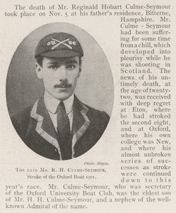 Avdøde Mr R H Culme-Seymour, Stroke of the Oxford Boat 1901