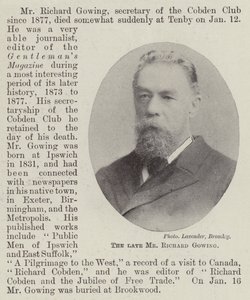 Avdøde herr Richard Gowing av English Photographer