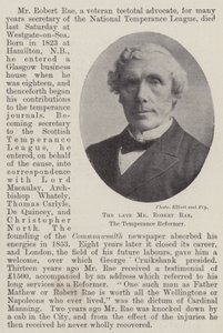 Avdøde Robert Rae, Temperance Reformer av English Photographer