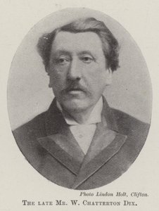 Avdøde Mr W Chatterton Dix av English Photographer
