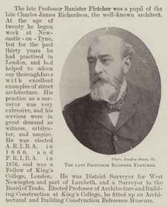 Avdøde professor Banister Fletcher av English Photographer