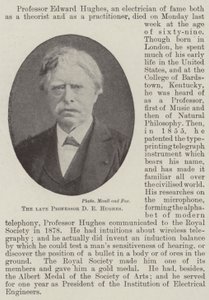 Avdøde professor DE Hughes av English Photographer