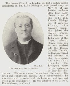 Avdøde pastor Dr Rivington av English Photographer