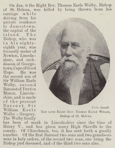 Den avdøde høyre pastor Thomas Earle Welby, biskop av St. Helena av English Photographer