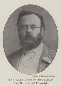 Avdøde Robert Buchanan, poet, romanforfatter og dramatiker av English Photographer