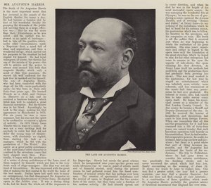Avdøde Sir Augustus Harris av English Photographer