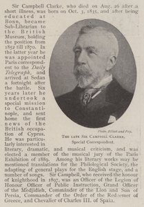 Avdøde Sir Campbell Clarke, spesialkorrespondent av English Photographer