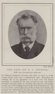 Avdøde Sir E T Gourley, MP for Sunderland 1868-1900 av English Photographer