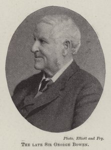 Avdøde Sir George Bowen av English Photographer