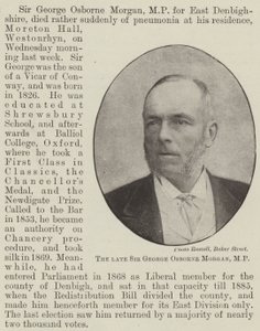 Avdøde Sir George Osborne Morgan, MP av English Photographer