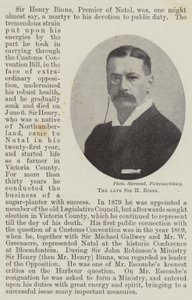Avdøde Sir H Binns av English Photographer
