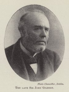 Avdøde Sir John Gilbert av English Photographer