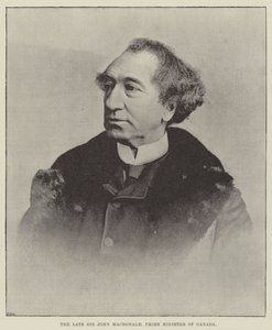 Avdøde Sir John Macdonald, Canadas statsminister av English Photographer
