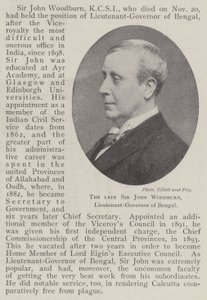 Avdøde Sir John Woodburn, løytnant-guvernør i Bengal
