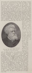 Avdøde Sir Noel Paton, RSA, Hans Majestys Limner for Skottland av English Photographer