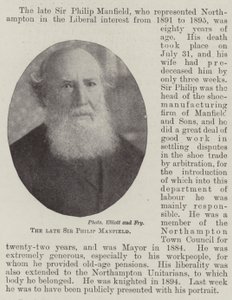Avdøde Sir Philip Manfield av English Photographer
