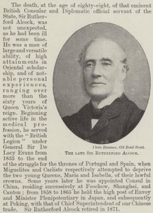 Avdøde Sir Rutherford Alcock av English Photographer
