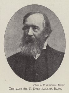 Avdøde Sir T Dyke Acland, Baronet av English Photographer