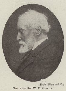 Avdøde Sir W D Geddes av English Photographer