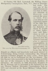 Avdøde Sir William Cunninghame, VC av English Photographer