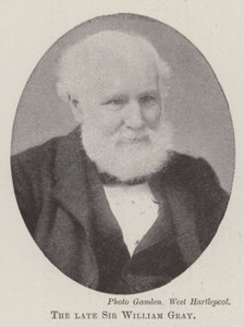Avdøde Sir William Gray av English Photographer