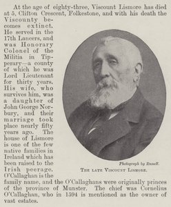 Avdøde Viscount Lismore av English Photographer