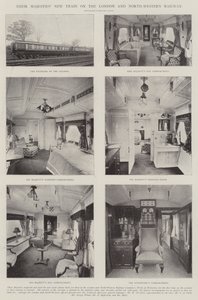 Deres Majesteter nytt tog på London og North-Western Railway av English Photographer