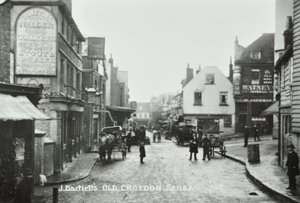 Three Tuns Old Kings Head, Surrey Street, Croydon: generell utsikt, 1885 av English Photographer