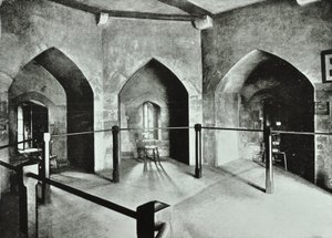 Tower of London, Tower Hill: statlig fengselsrom i Beauchamp Tower, 1895 av English Photographer