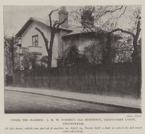 Under the Hammer, JM W Turners Old Residence, Sandycombe Lodge, Twickenham av English Photographer