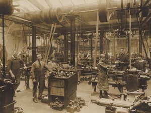 Uidentifiserte engelske ingeniørverk, tidlig på 1900-tallet (s/h-bilde) av English Photographer