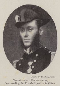 Viseadmiral Courrejolles, kommanderte den franske skvadronen i Kina av English Photographer