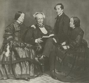 Viktoriansk familiegruppe, 1857 av English Photographer